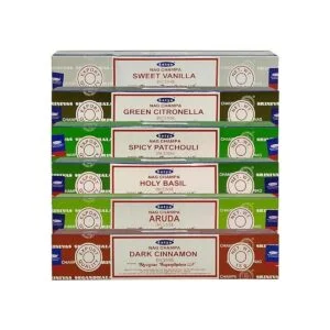 Satya Paquete variado de palitos de incienso 8 y soporte_2