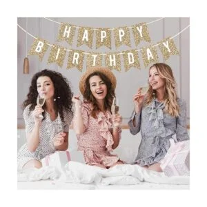 Pancarta preencordada de feliz cumpleaños sin bricolaje_4