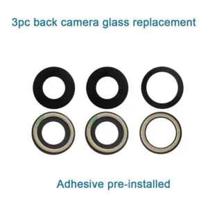 Xinidc 3 unids OEM original cámara trasera trasera lente_2