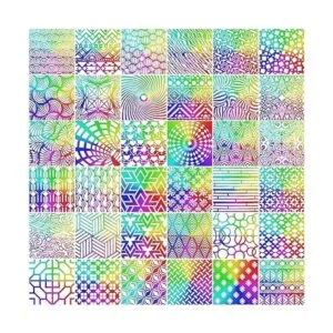 Tinlade 36 plantillas geométricas de pintura plantillas_7