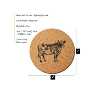 Posavasos de animales de granja juego de 4_3