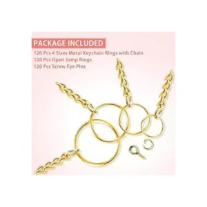 Shynek Llavero con cadena 360 anillos de oro con anillos_4