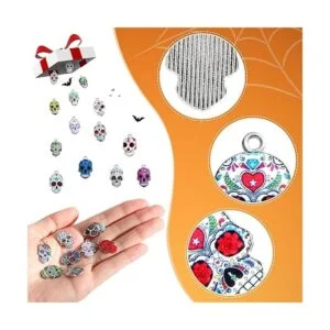 62 dijes de calavera de Halloween para el día de los_4