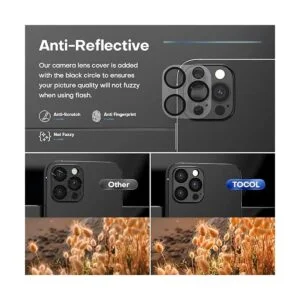 TOCOL Paquete de 4 compatibles con iPhone 12 Pro no para_5