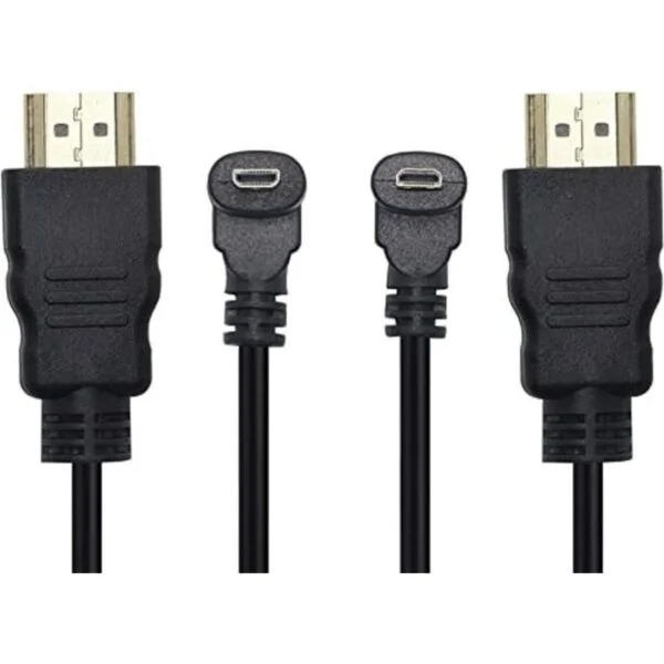 Adaptador de cable micro HDMI a HDMI de 19.7 in ángulo de_1