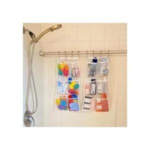 Evelots Paquete de 2 organizadores de regadera malla 6_3