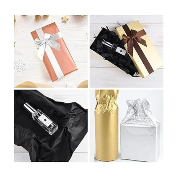 MIAHART 90 hojas de papel metálico de regalo de papel de_2