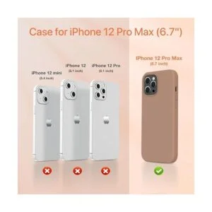 Miracase Funda de silicona líquida compatible con iPhone_2