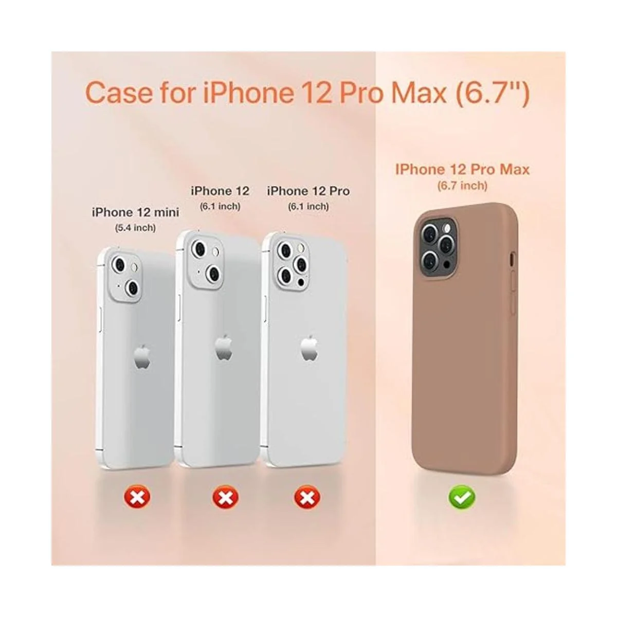 Miracase Funda de silicona líquida compatible con iPhone_2