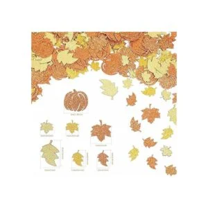 300 piezas de mesa de fiesta de calabaza con purpurina de_2