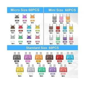 JOREST Kit surtido de 180 fusibles de automóvil 60_2