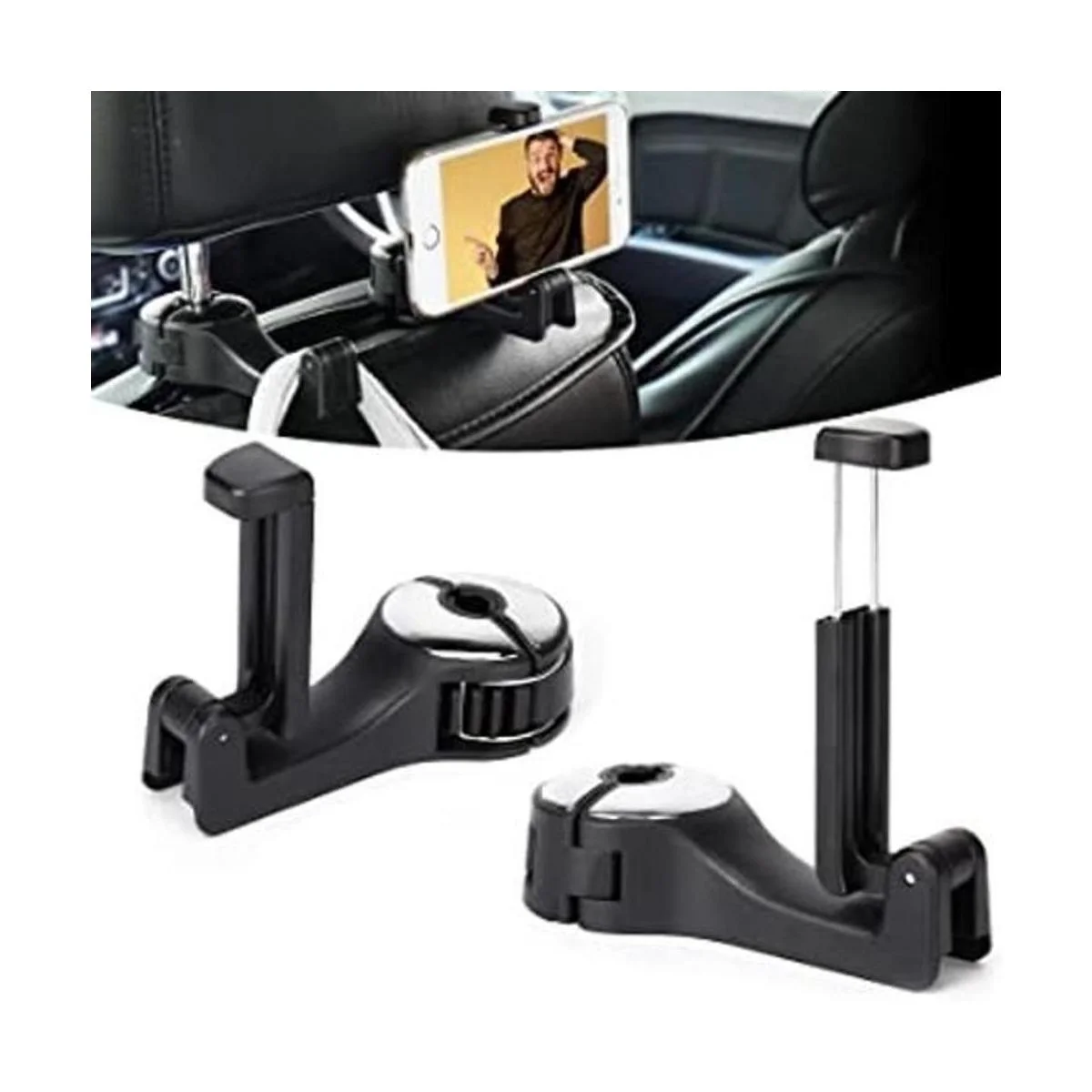 TOOVREN Paquete de 2 ganchos de automóvil mejorados para_1