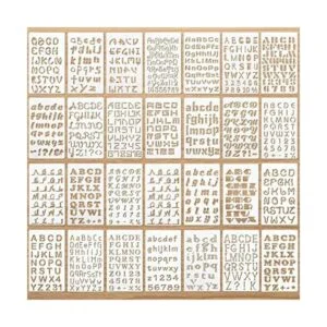 28 plantillas de letras y números plantillas de letras de_1