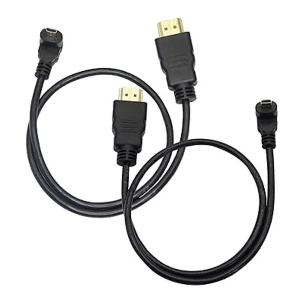 Adaptador de cable micro HDMI a HDMI de 19.7 in ángulo de_2
