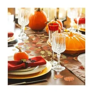 300 piezas de mesa de fiesta de calabaza con purpurina de_5