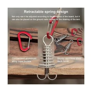 Morobor Clavijas de anclaje de cubierta 10 estacas de_4