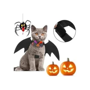 Alycwint Disfraz de gato de Halloween con alas de_4