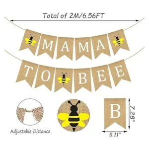 Doumeny Bandera de arpillera de yute con abejorro_2