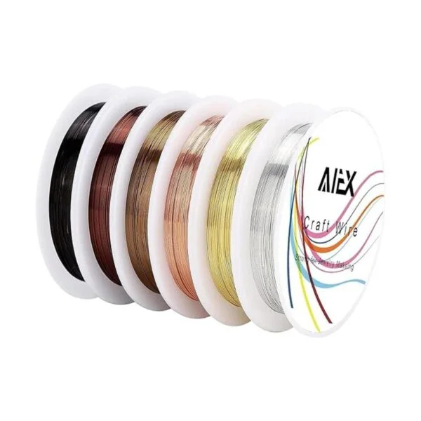 AIEX 6 rollos de calibre 22 resistente al deslustre_1