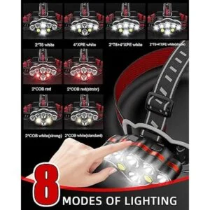 Victoper Faro recargable 8 LED de 18000 lúmenes de alto_4