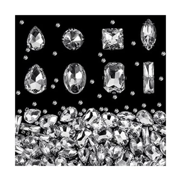 Dilunave 240 piezas de diamantes de imitación grandes para_1