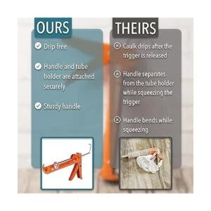 Bates Pistola de calafateo de silicona relación de empuje_5