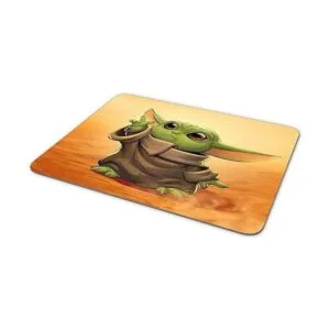 Baby Yoda Alfombrilla de ratón rectangular antideslizante_3