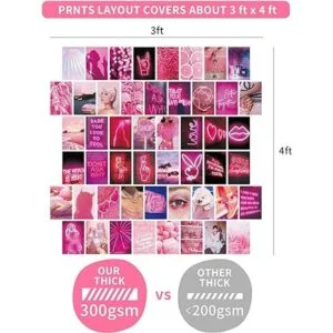 Kit de collage de pared de 50 piezas de imágenes estéticas_3