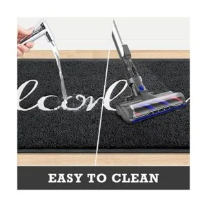 CozyBounty Tapete negro de bienvenida duradero para_6