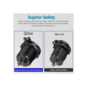 Versión mejorada Cargador de coche USB de carga rápida_4