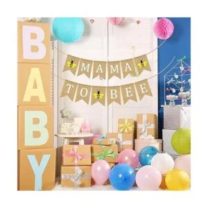 Doumeny Bandera de arpillera de yute con abejorro_7