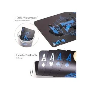 ACELION Cartas de juego impermeables cartas de plástico_2