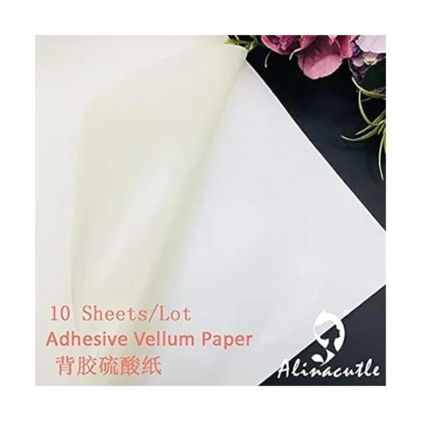 Alinacutle Papel de vitela autoadhesivo imprimible papel_6