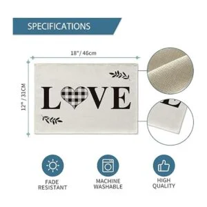 Artoid Mode Love Family Together Home Juego de 4 manteles_7