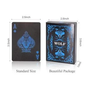 ACELION Cartas de juego impermeables cartas de plástico_6