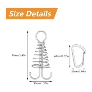Morobor Clavijas de anclaje de cubierta 10 estacas de_2