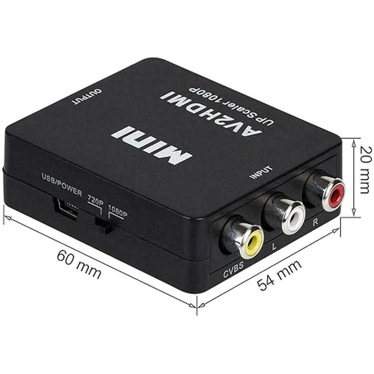 Convertidor AV a HDMI RCA a HDMI BDM 1080P Mini RCA_6