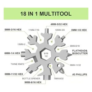 Multiherramienta de copo de nieve 2 piezas 18 en 1 de_2