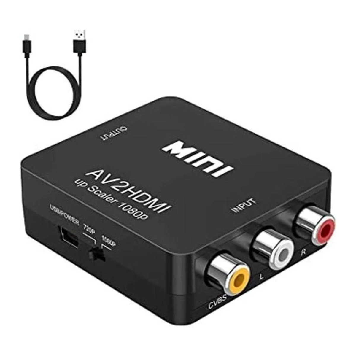 Convertidor AV a HDMI RCA a HDMI BDM 1080P Mini RCA_1