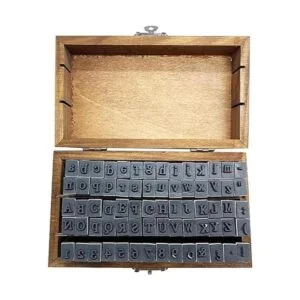 70 sellos de goma de madera del alfabeto con números de_3