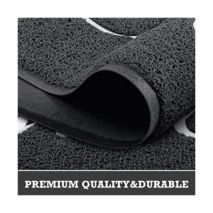 CozyBounty Tapete negro de bienvenida duradero para_3