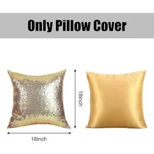 Juego de 2 almohadas decorativas de lentejuelas doradas_6