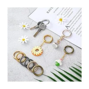 18 anillos de resorte con hebilla redonda de aleación con_6