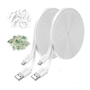 JJMASEE Paquete de 2 cables de extensión de alimentación_1