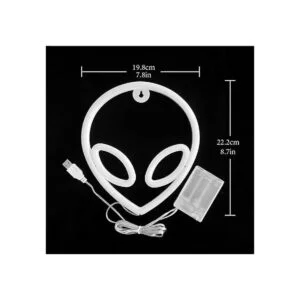 JYWJ Letrero de neón de extraterrestres luz de neón_4