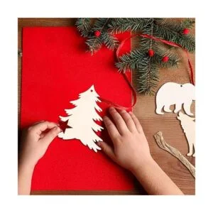 Adornos de madera adornos de animales del bosque salvaje_6