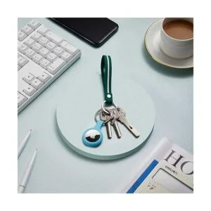 Paquete de 4 fundas de silicona para Airtags con llavero_5