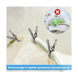 55 abrazaderas de invernadero de acero inoxidable de 2_5