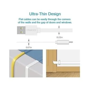 JJMASEE Paquete de 2 cables de extensión de alimentación_5