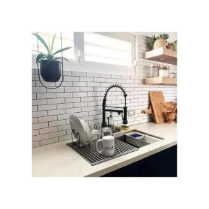 Searik Escurridor de platos enrollable multiusos plegable_7